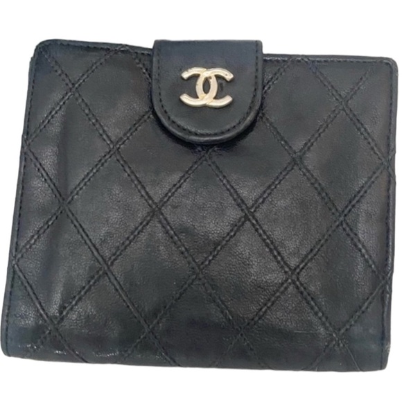 CHANEL Handbags - Chanel Matelasse Black Leather Wallet. Read full description. See ALL photos.